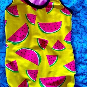 Plum gymnastics or dance leotard. Child small